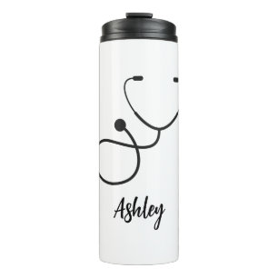 Vaso Personalizado para Enfermera, Vaso con corazó