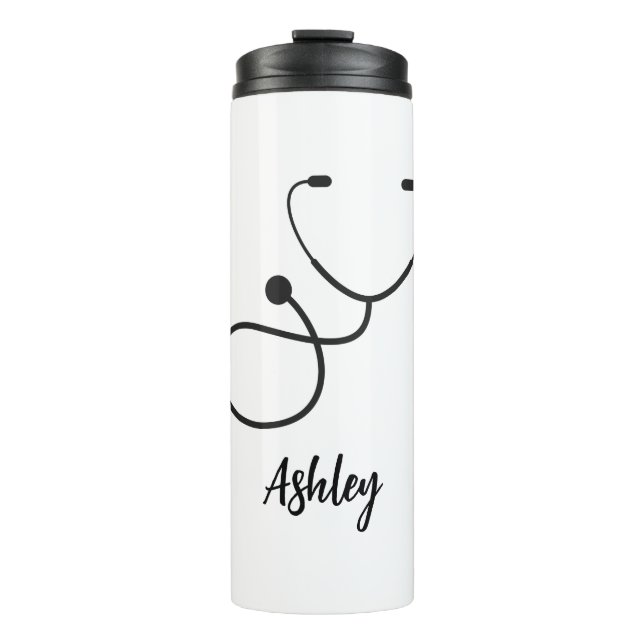 Vaso Personalizado para Enfermera, Vaso con corazó (Anverso)