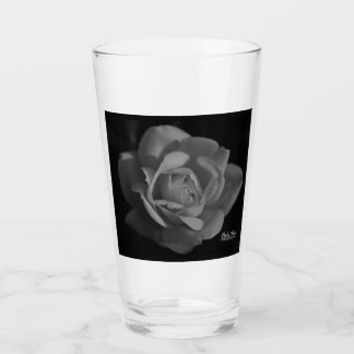 Vaso Pilsner Rosa Negra y Blanca | Cita de Amor
