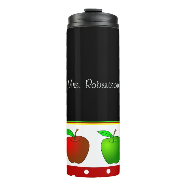 Vaso termal de encargo de las manzanas de los (Anverso)