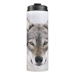 Vaso termal personalizado cabeza del lobo