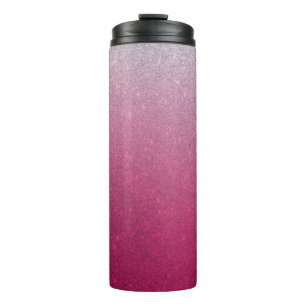 Vaso térmico con efecto ombre de purpurina