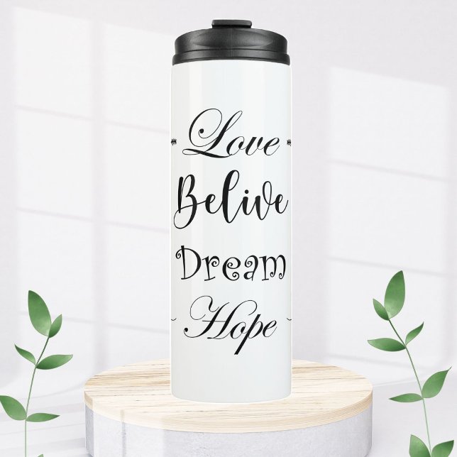 Vaso térmico con frase motivacion amor  (Termo motivacional para tus bebidas)