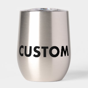 Vaso térmico de acero inoxidable personalizado en 