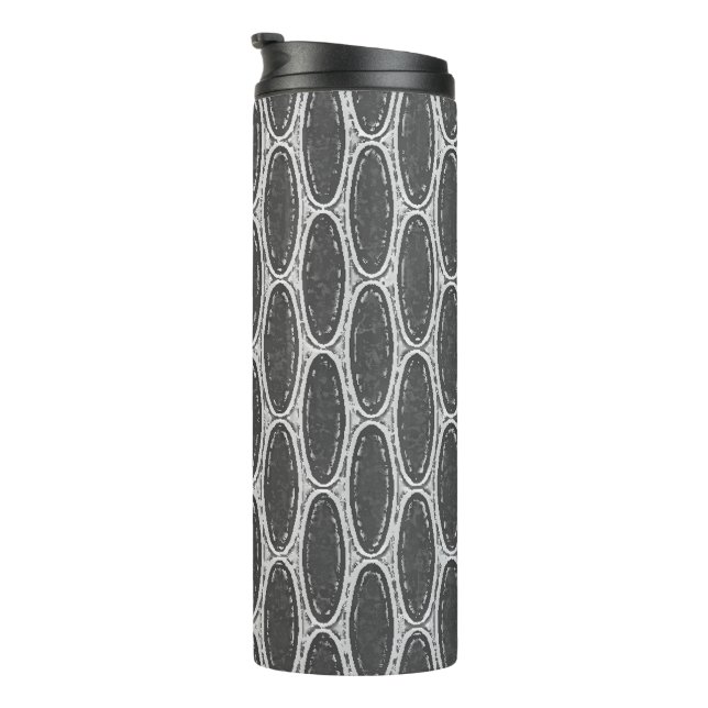 Vaso térmico de Chevron Art Deco (Rotado hacia la derecha)