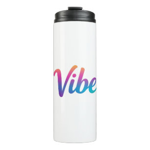 Vaso térmico de gradiente de arcoíris de escritura