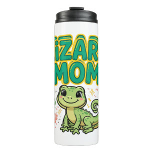 Vaso Térmico de Lagartija Mamá Cute Gecko