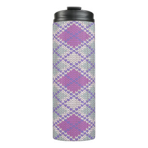 Vaso Térmico de Punto Argyle LILAC