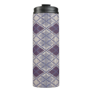 Vaso Térmico de Punto Argyll Ciruela
