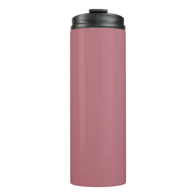 Vaso Térmico de Rosa Dorado Elegante para Bebidas  (Anverso)