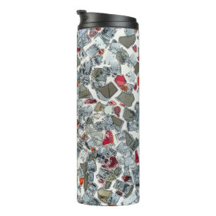 Vaso térmico de vidrio roto Art Deco