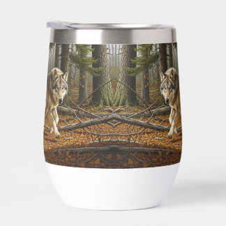 vaso térmico de vino sin tallo estilo 1 lobo