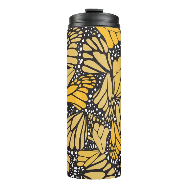 Vaso térmico estampado mariposa monarca (Anverso)