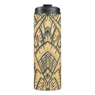 Vaso térmico geométrico arquitectónico Art Deco