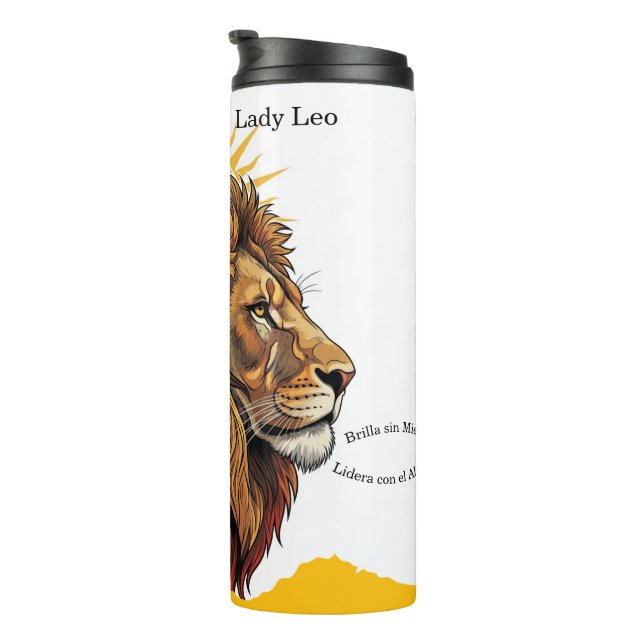 Vaso Térmico Lady Leo León Zodíaco (Rotado hacia la derecha)