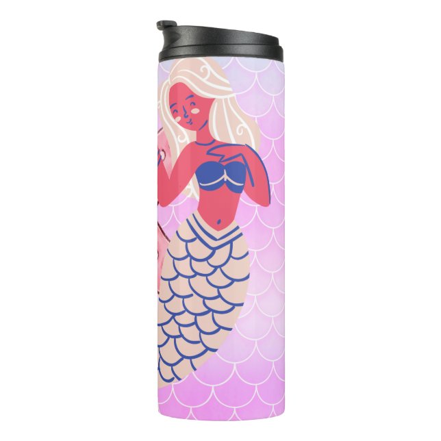 Vaso térmico sirena (Rotado hacia la derecha)