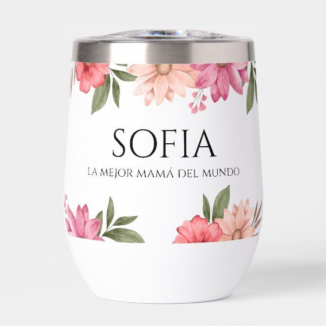 Vaso termo La mejor mamá del mundo (Frente)