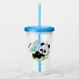 Vasos conocidos de encargo de las pandas lindas el