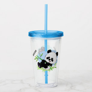 Vasos conocidos de encargo de las pandas lindas el