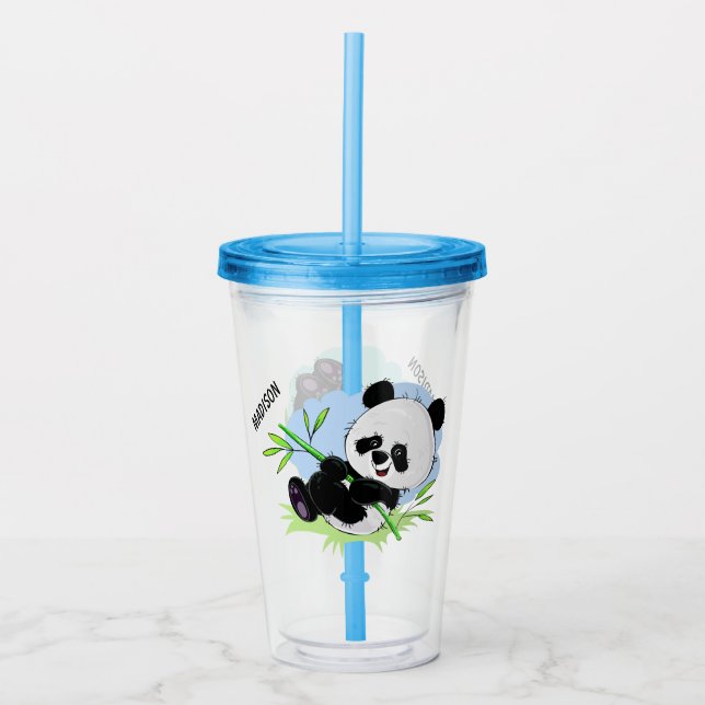 Vasos conocidos de encargo de las pandas lindas el (Anverso)