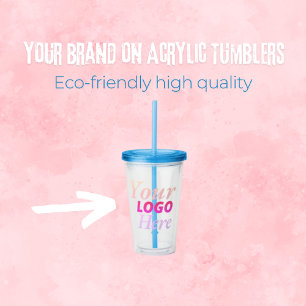 Vasos de Acrílico Personalizados con Logotipo de l