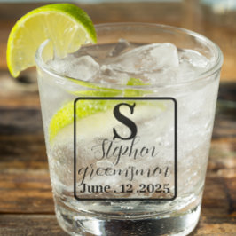 Vasos de chupito con monograma personalizado para