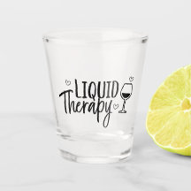 Vasos de chupito con subtítulos ¡Copas de vino par