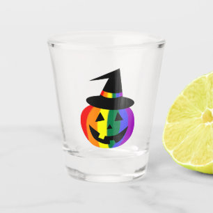 Vasos de chupito de calabaza de la orgullo LGBT+