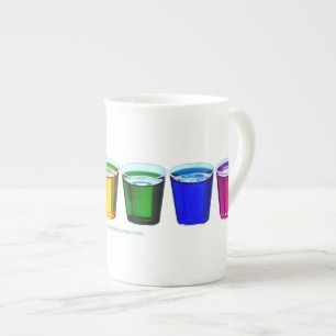 vasos de chupito de SlipperyJoe's seis tazas dispu