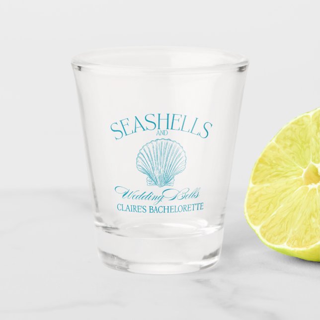 Vasos de chupito para despedida de soltera Conchas (Anverso)