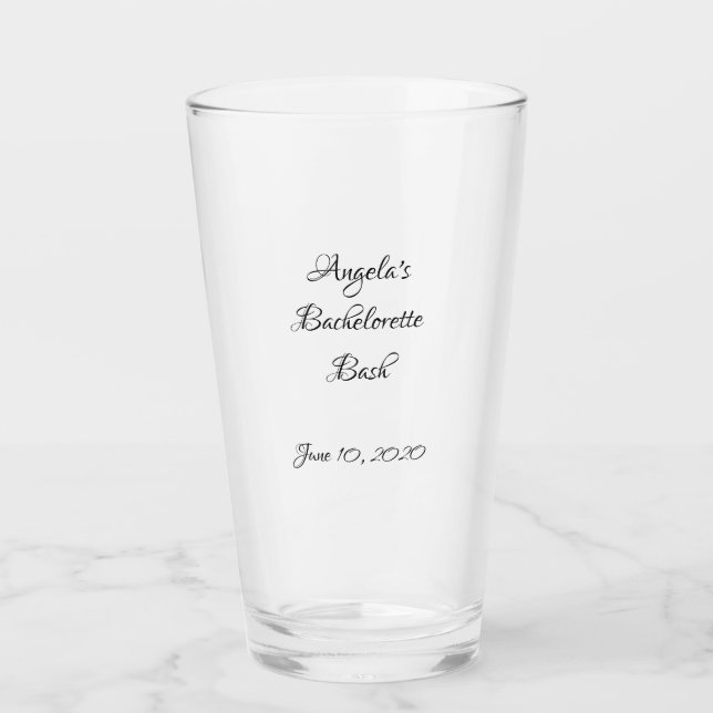 Vasos de cristal personalizados (Anverso)