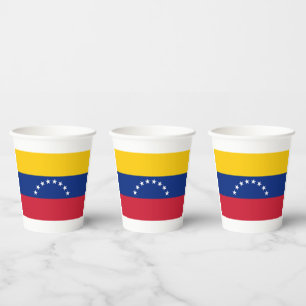 Vasos de fiesta personalizados con la bandera de V