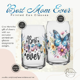 Vasos de lata impresos para el Día de la Madre
