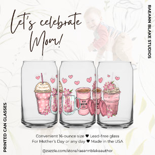 Vasos de lata impresos para el Día de la Madre