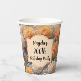 Vasos De Papel 100.ª fiesta de cumpleaños