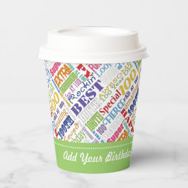 Vasos De Papel 100.ª fiesta de cumpleaños: regalos personalizados