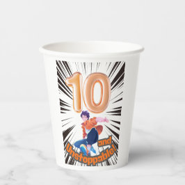 Vasos De Papel 10 y Niños Indetenibles Cumpleaños