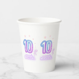 Vasos De Papel 10 y totalmente mágicas chicas cumpleaños