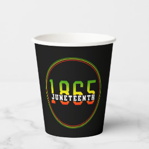 Vasos De Papel 18 de junio de 1865 celebrando la libertad de los