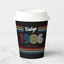 1986 Vintage Retro Raya Colores Primarios