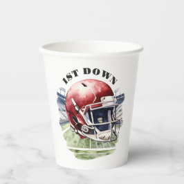 Vasos De Papel 1.ᵉʳ cumpleaños del fútbol