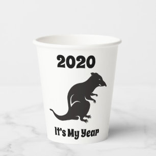 Vasos De Papel 2020 Mi Año de la Rata
