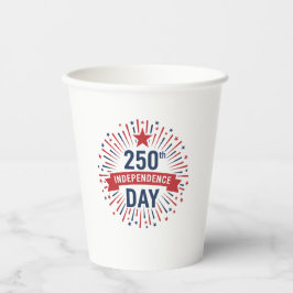 Vasos De Papel 250º Día de la Independencia