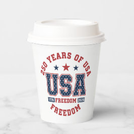 Vasos De Papel 250th American Independence Tableware