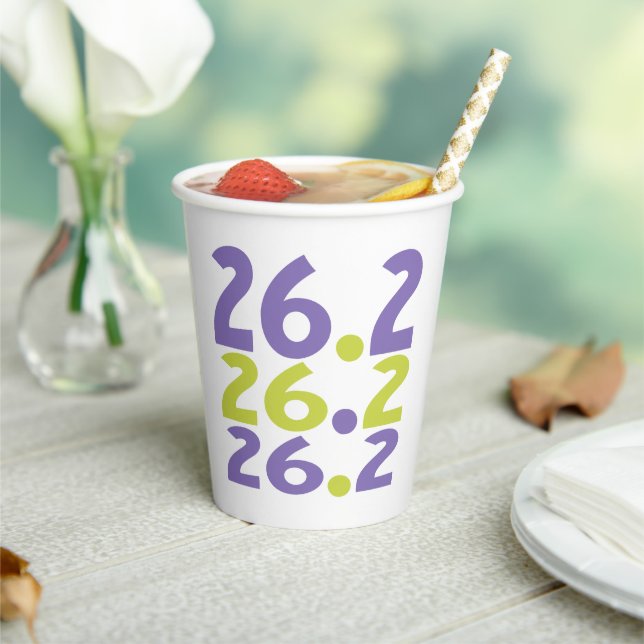 Vasos De Papel 26.2 Marathon Runner (in situ)