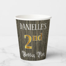 2.ª Fiesta de cumpleaños — Luces de Faux Gold y Fa