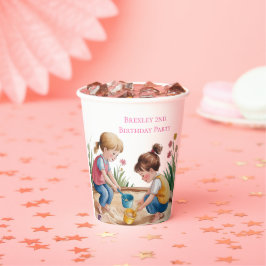 Vasos De Papel 2.º Fiesta Chica de Sandbox