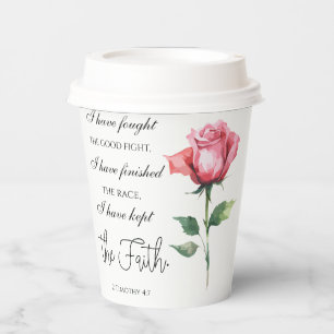 Vasos De Papel 2 Timothy 4:7 - He luchado bien