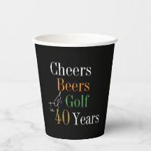 40 Años y Cervezas Golf Negro y Oro