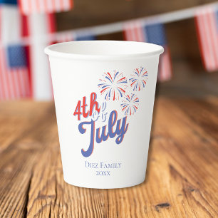 Vasos De Papel 4 de julio, Copa de fuegos artificiales